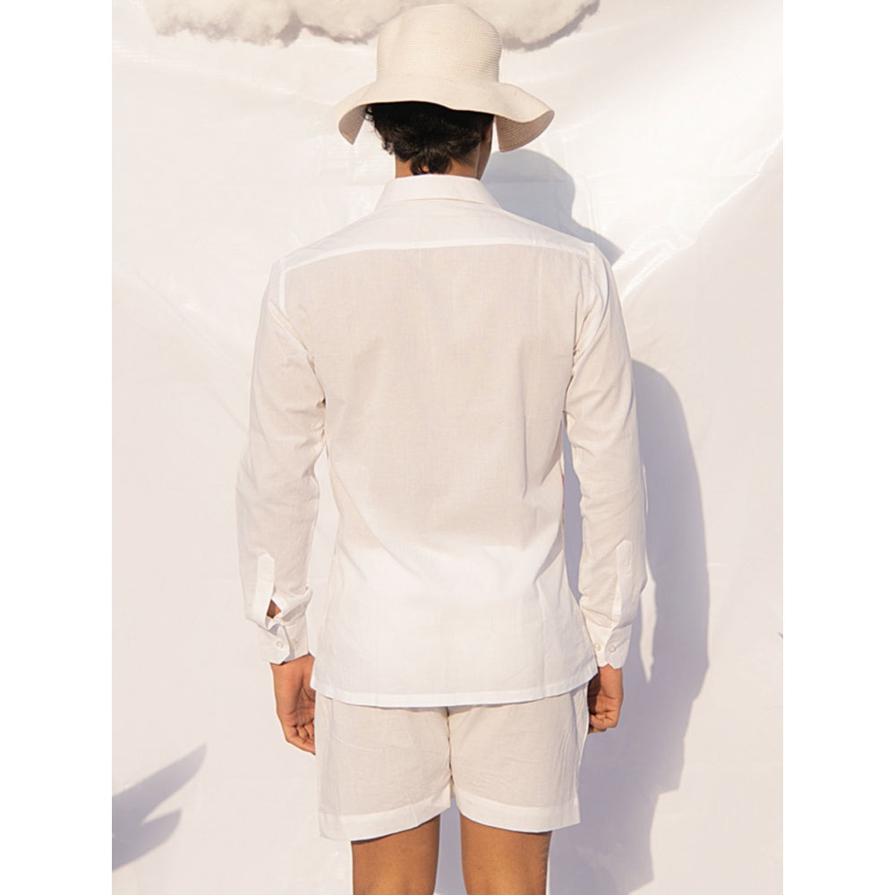 Runit Gupta Vivid Leaf Line Shirt