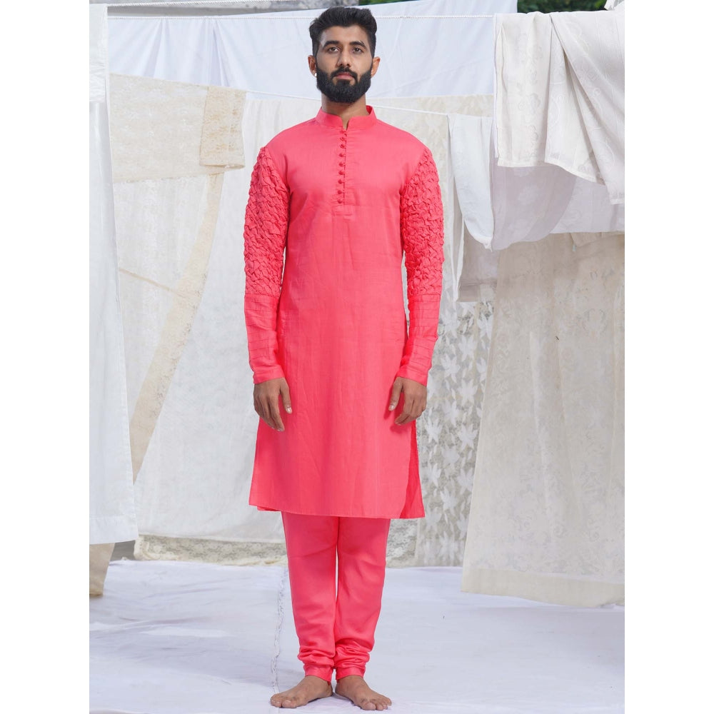 Runit Gupta CoralKurta(Set of 2)