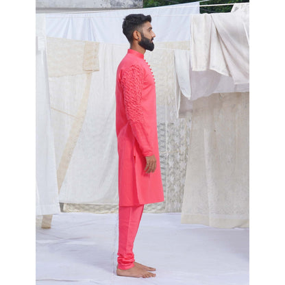 Runit Gupta CoralKurta(Set of 2)