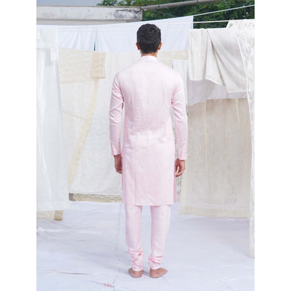Runit Gupta Blush PinkKurta (Set of 2)