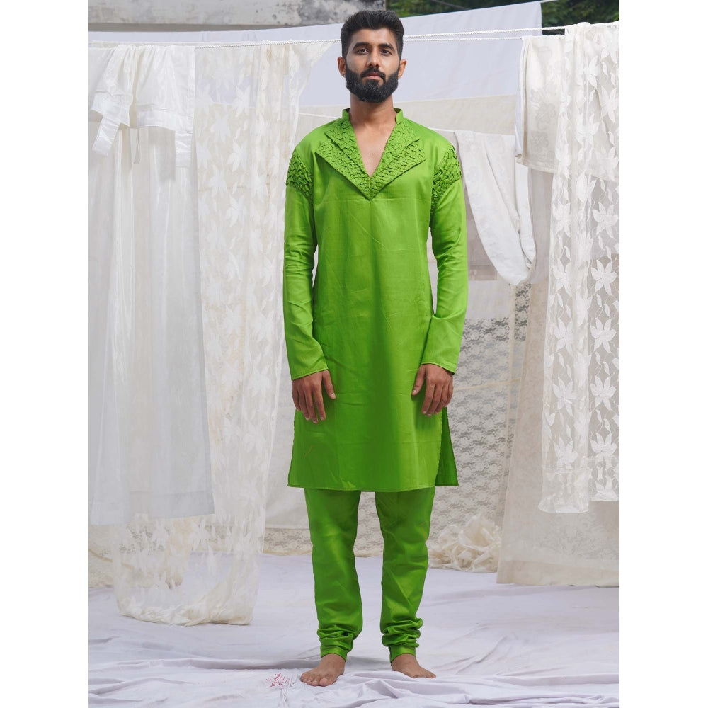 Runit Gupta GreenKurta (Set of 2)