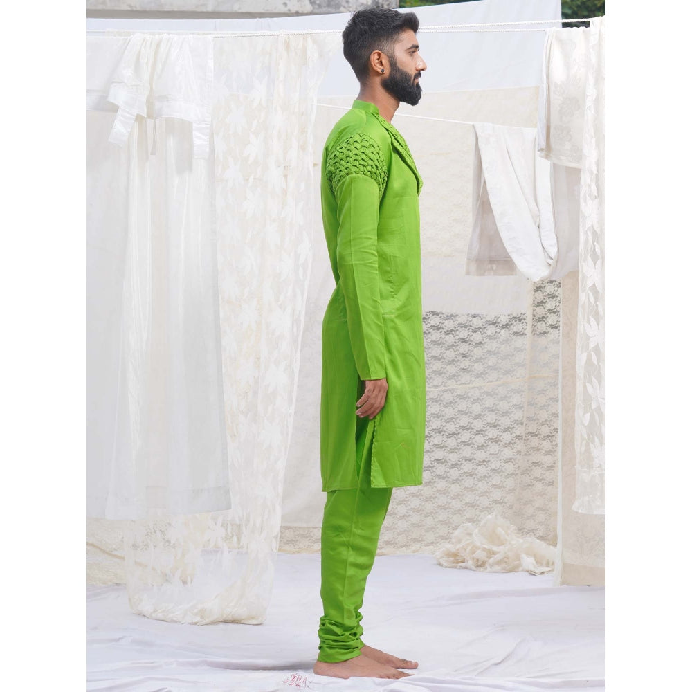 Runit Gupta GreenKurta (Set of 2)