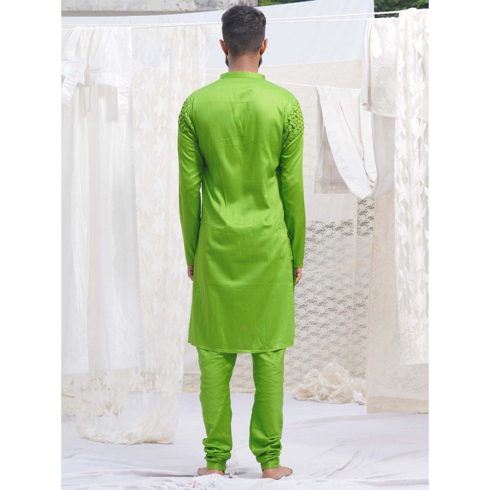 Runit Gupta GreenKurta (Set of 2)