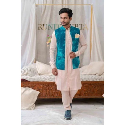 Runit Gupta Blue Tie And Dye Bundi