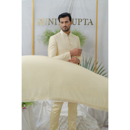 Runit Gupta Kian Cream Embroidered Stole