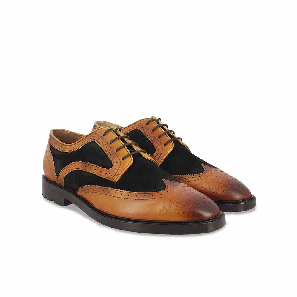Saint G Tan Leather Lace Up Brogues