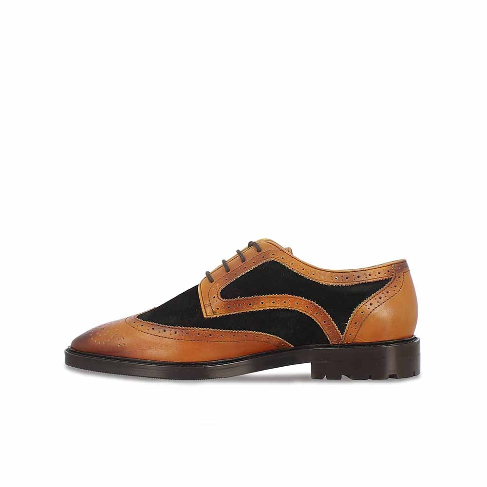 Saint G Tan Leather Lace Up Brogues