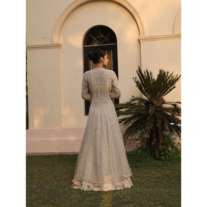 SAISHA Long Jacket Lehenga (Set of 3)