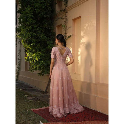 SAISHA Anarkali Front Open With Lehenga And Dupatta (Set of 3)