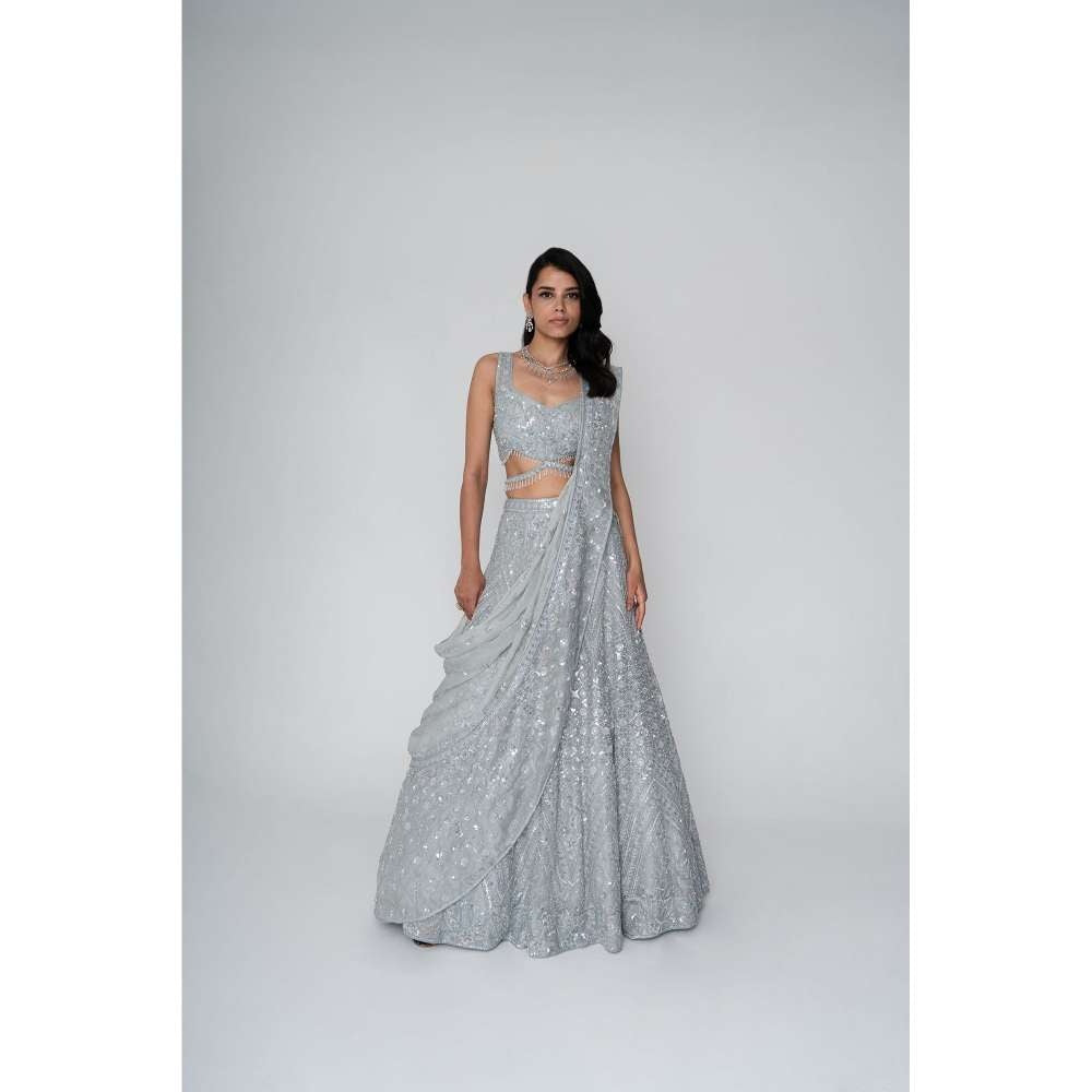 SAISHA Heavy Embroidered Lehenga (Set of 3)