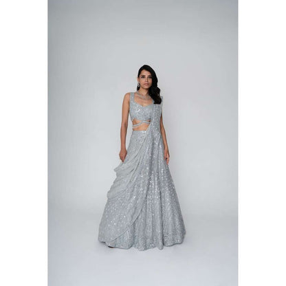 SAISHA Heavy Embroidered Lehenga (Set of 3)