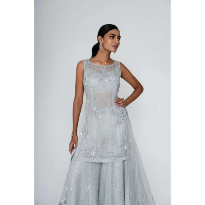 SAISHA Straight Kurti & Sharara With Dupatta (Set of 3)