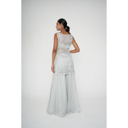 SAISHA Straight Kurti & Sharara With Dupatta (Set of 3)