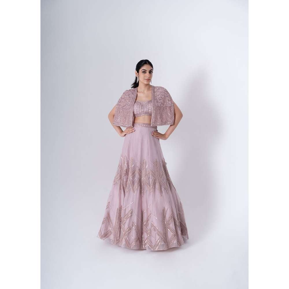 SAISHA Cape Lehenga (Set of 3)