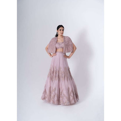 SAISHA Cape Lehenga (Set of 3)