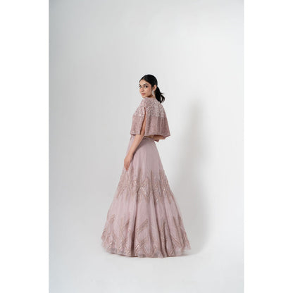 SAISHA Cape Lehenga (Set of 3)