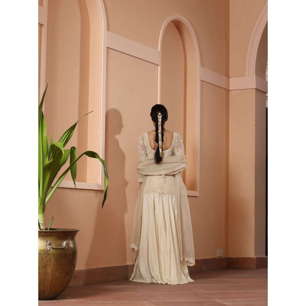 SAISHA Staright Kurta With Sharara And Dupatta (Set of 3)