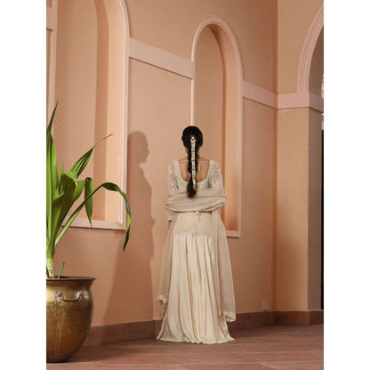 SAISHA Staright Kurta With Sharara And Dupatta (Set of 3)