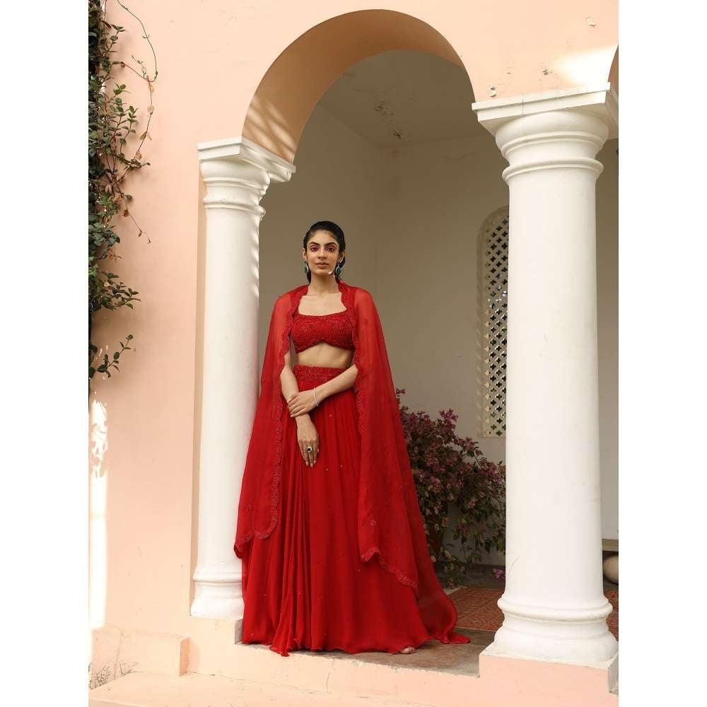 SAISHA Lehenga & Blouse With Dupatta (Set of 3)