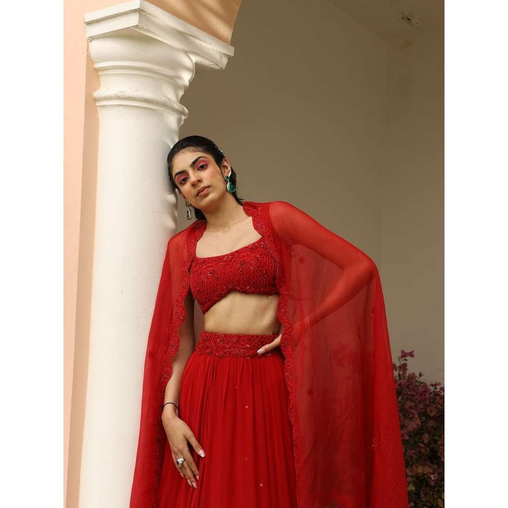 SAISHA Lehenga & Blouse With Dupatta (Set of 3)