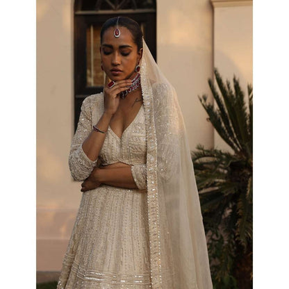 SAISHA Heavy Embroidered Lehenga (Set of 3)