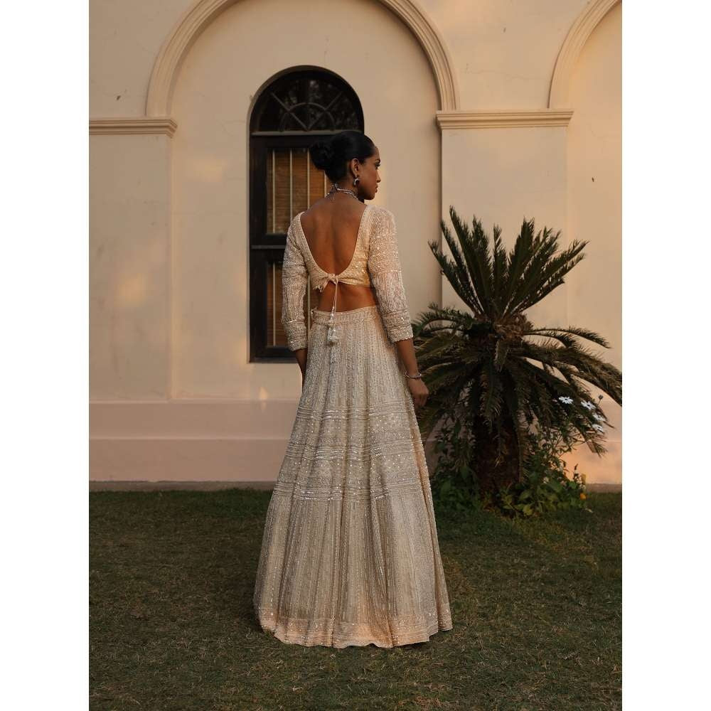 SAISHA Heavy Embroidered Lehenga (Set of 3)