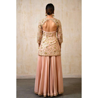 SAISHA Embroidered Silk Sharara (Set of 3)