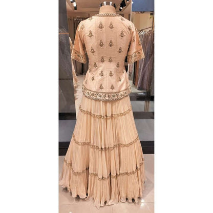 SAISHA Mid Length Lehenga Choli With Dupatta (Set of 3)