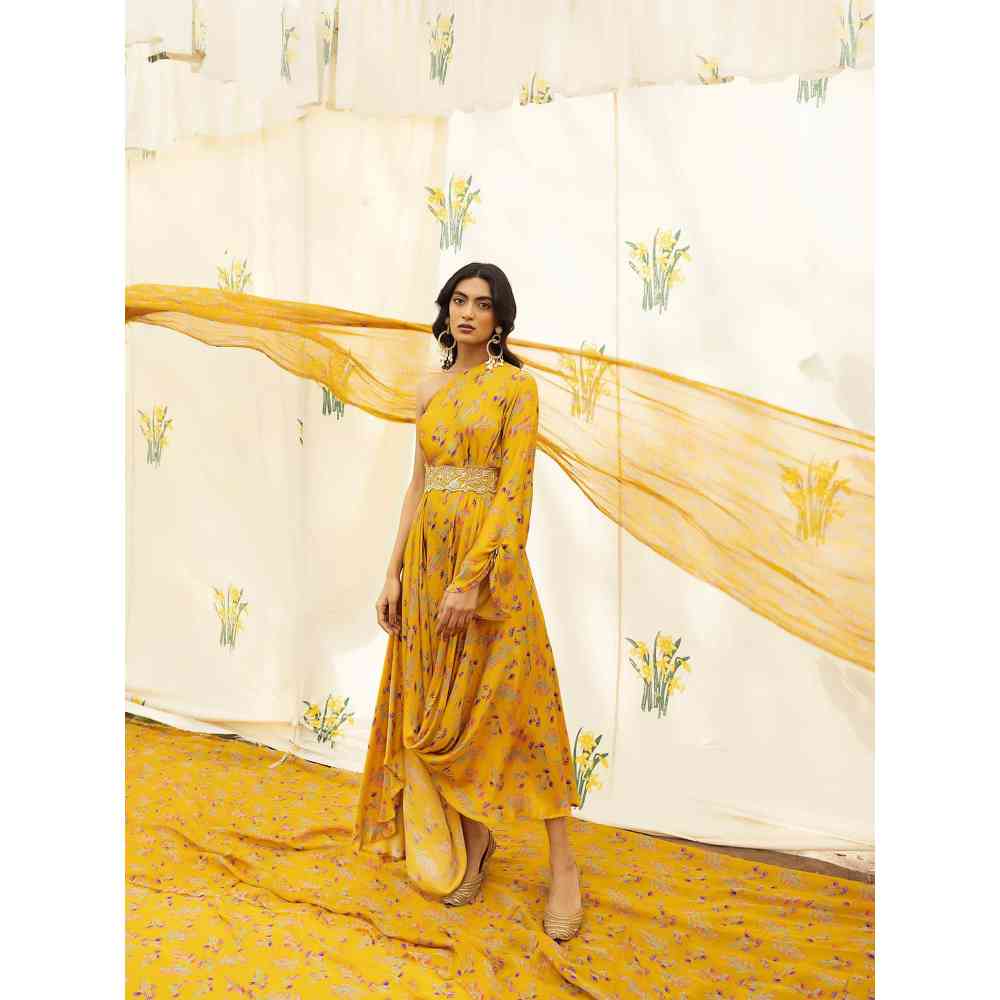 Seeaash Asmira Amber Cowl Dress (Set of 2)