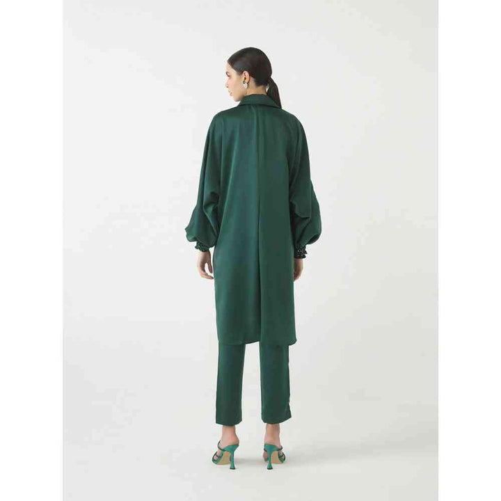 Seeaash Emerald Knotted Co-Ord (Set of 2)