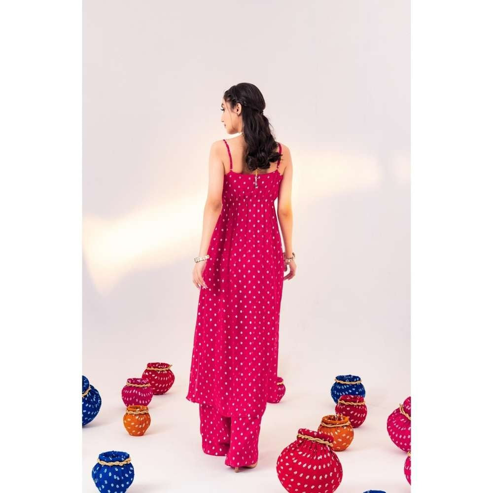 Silky Bindra Centre Tie-Up Tunic And Straight Pant (Set of 2)