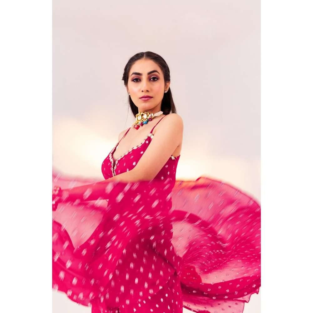 Silky Bindra Centre Tie-Up Tunic And Straight Pant (Set of 2)