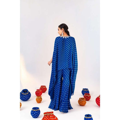Silky Bindra Jacket Kaftan With Sharara Pant (Set of 2)