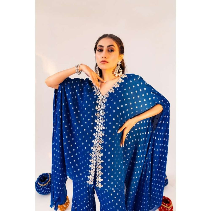 Silky Bindra Jacket Kaftan With Sharara Pant (Set of 2)