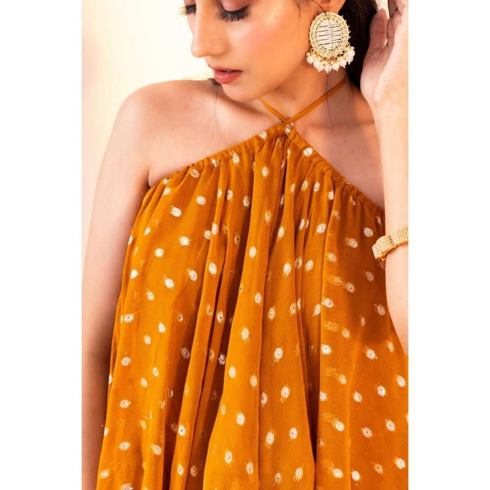 Silky Bindra High Low Long Flounce Tunic With Straight Pant (Set of 2)