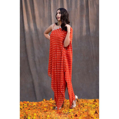 Silky Bindra Mirror Work Shoulder Tunic