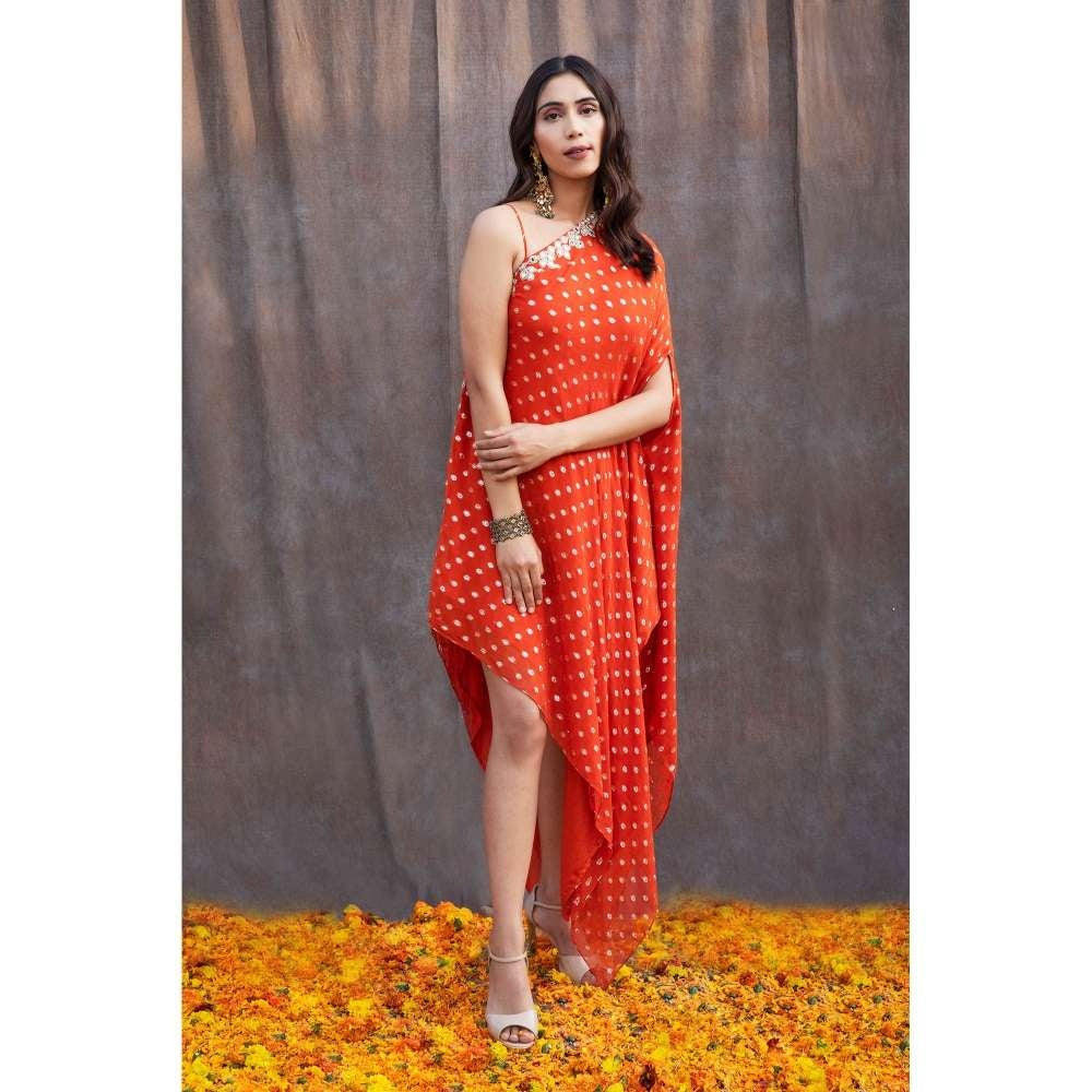 Silky Bindra Mirror Work Shoulder Tunic