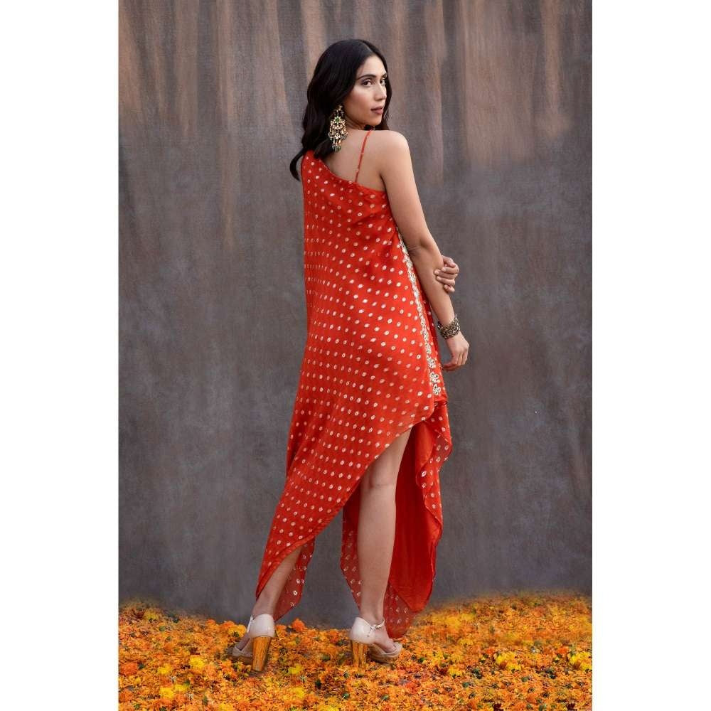 Silky Bindra Mirror Work Shoulder Tunic