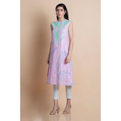 Saksham & Neharicka Lavender Gelato Embellished Kurta