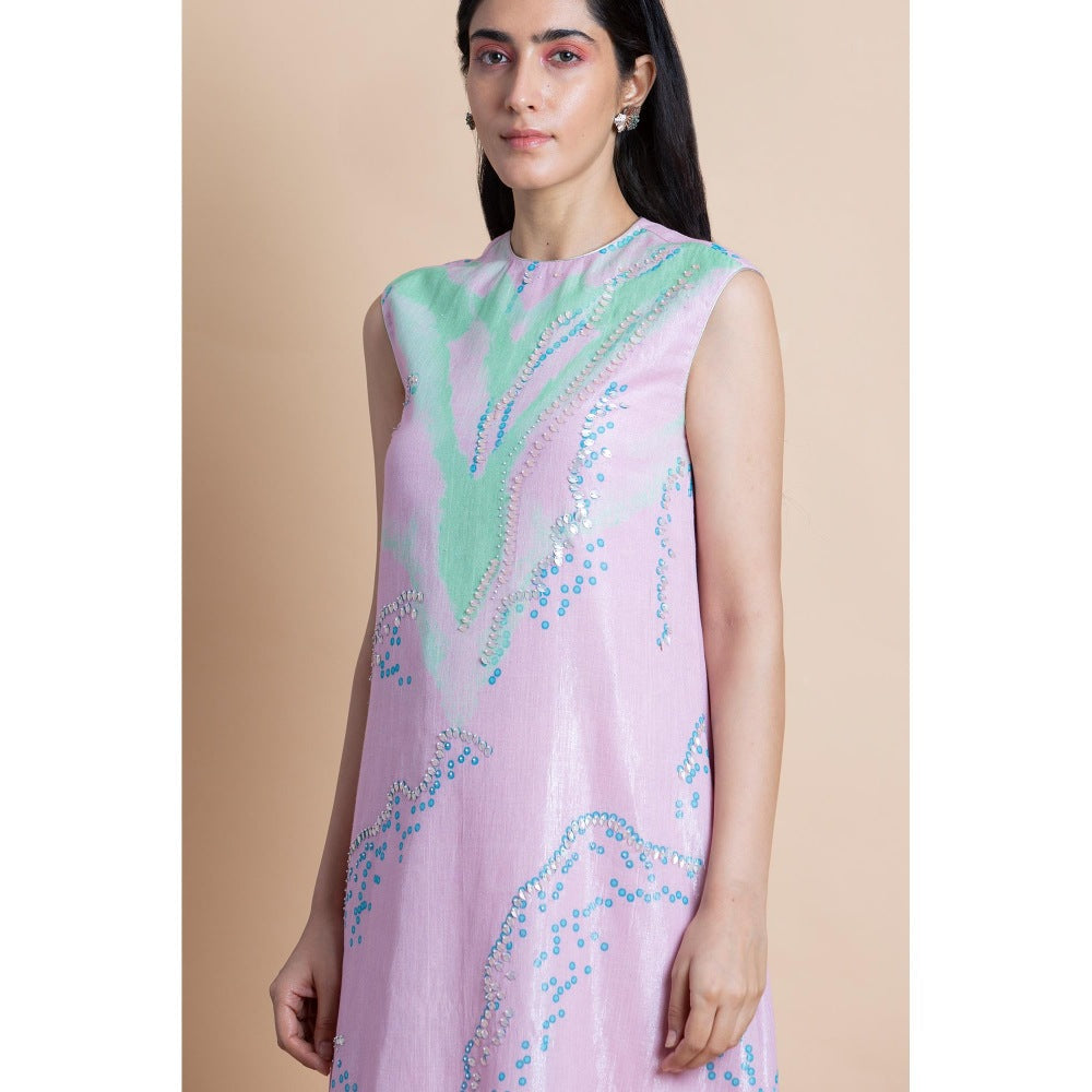 Saksham & Neharicka Lavender Gelato Embellished Kurta