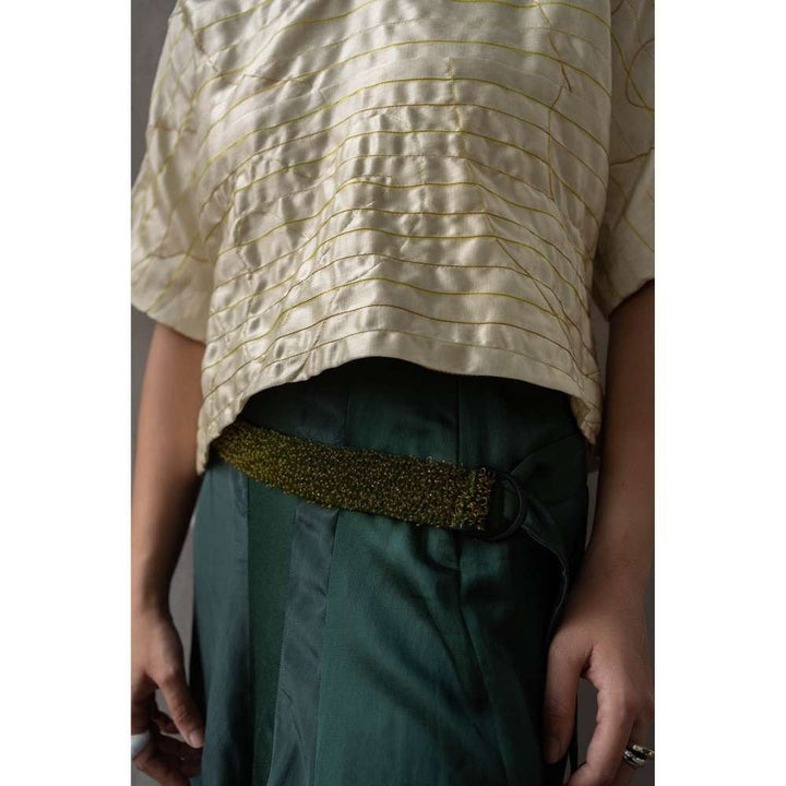 SOMYA GOYAL Fern Green Skirt