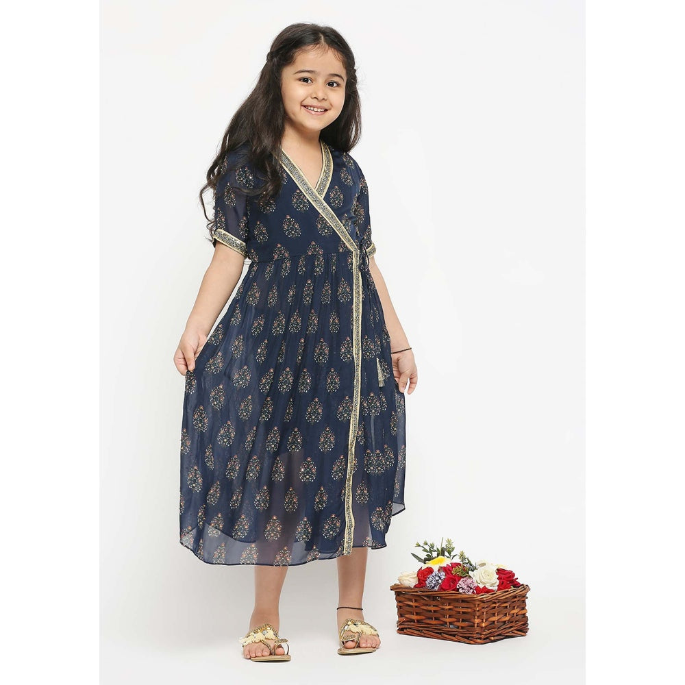 Soup by Sougat Paul Mughal Printed Overlap Dress