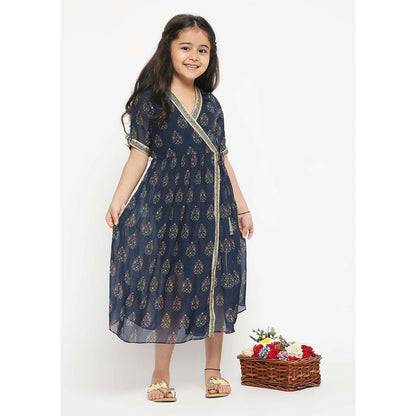 Soup by Sougat Paul Mughal Printed Overlap Dress