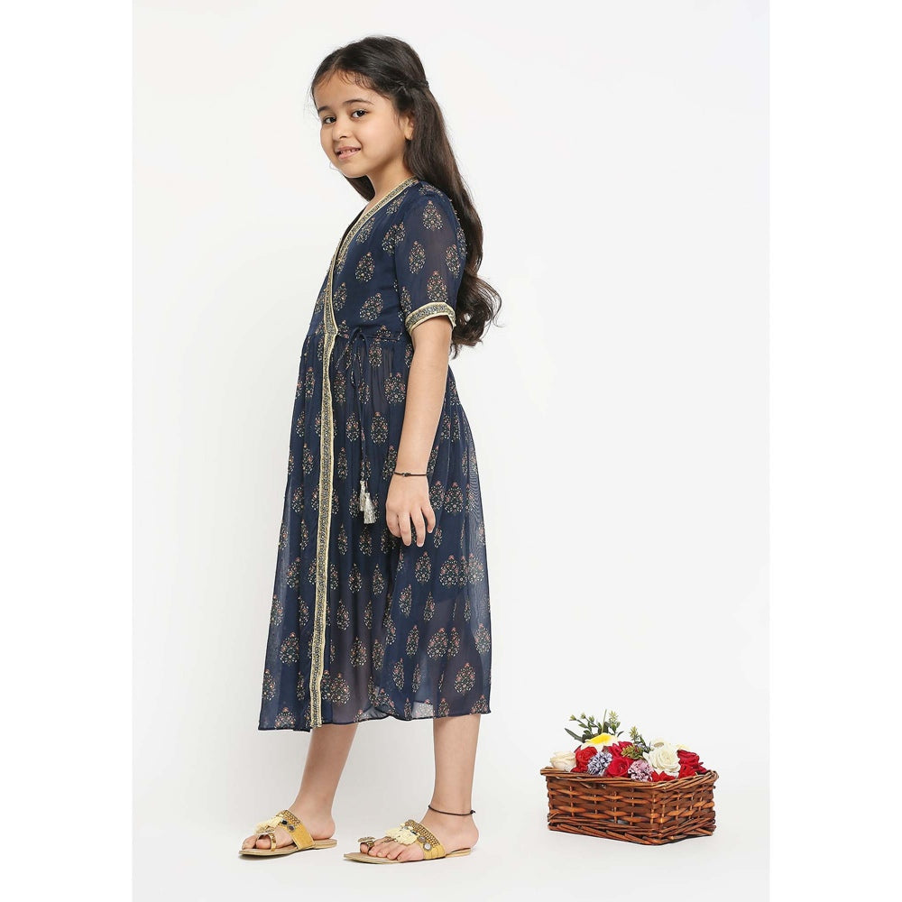 Soup by Sougat Paul Mughal Printed Overlap Dress