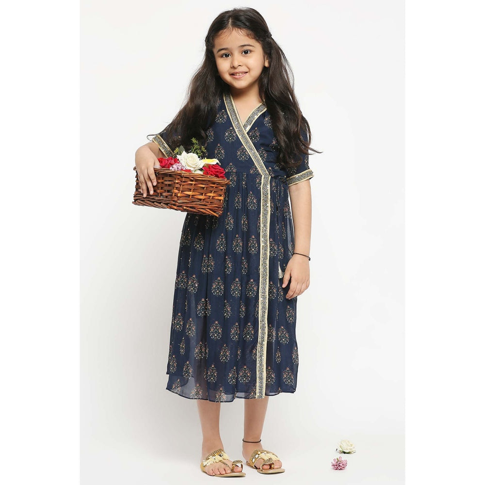 Soup by Sougat Paul Mughal Printed Overlap Dress