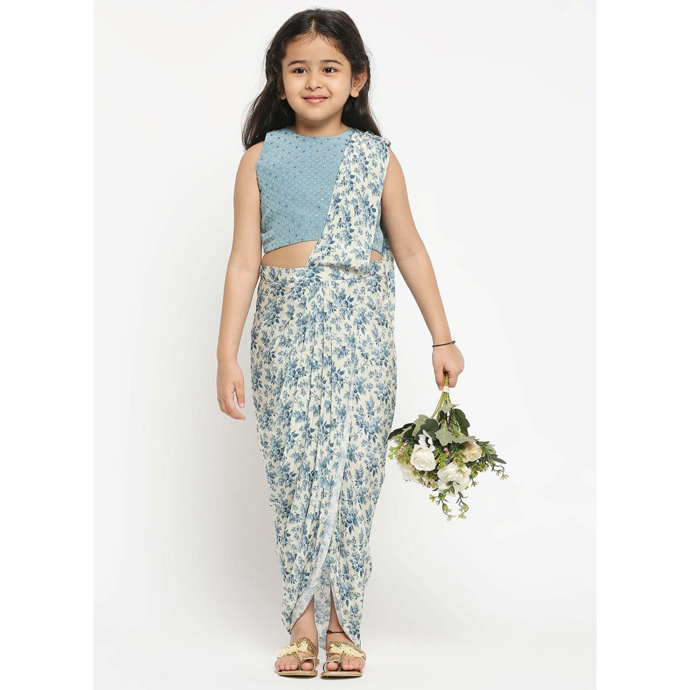 Soup by Sougat Paul Floral Printed Pre Stitched Saree