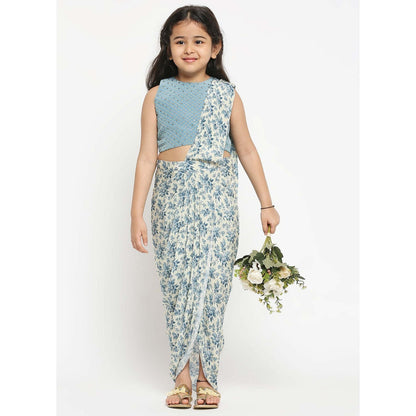 Soup by Sougat Paul Floral Printed Pre Stitched Saree