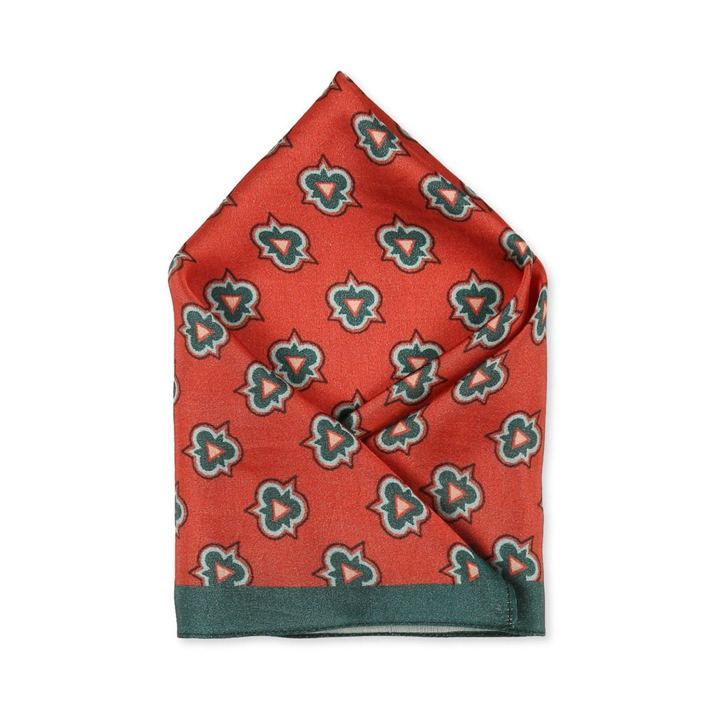 Soup by Sougat Paul Red Color Pocket Square