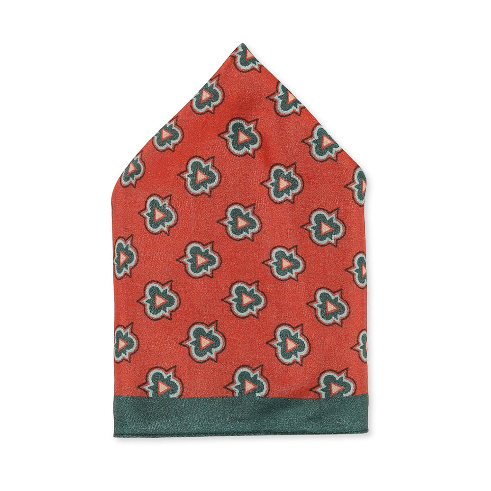 Soup by Sougat Paul Red Color Pocket Square