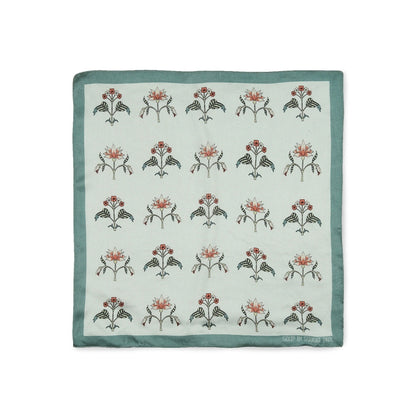 Soup by Sougat Paul Green Color Pocket Square